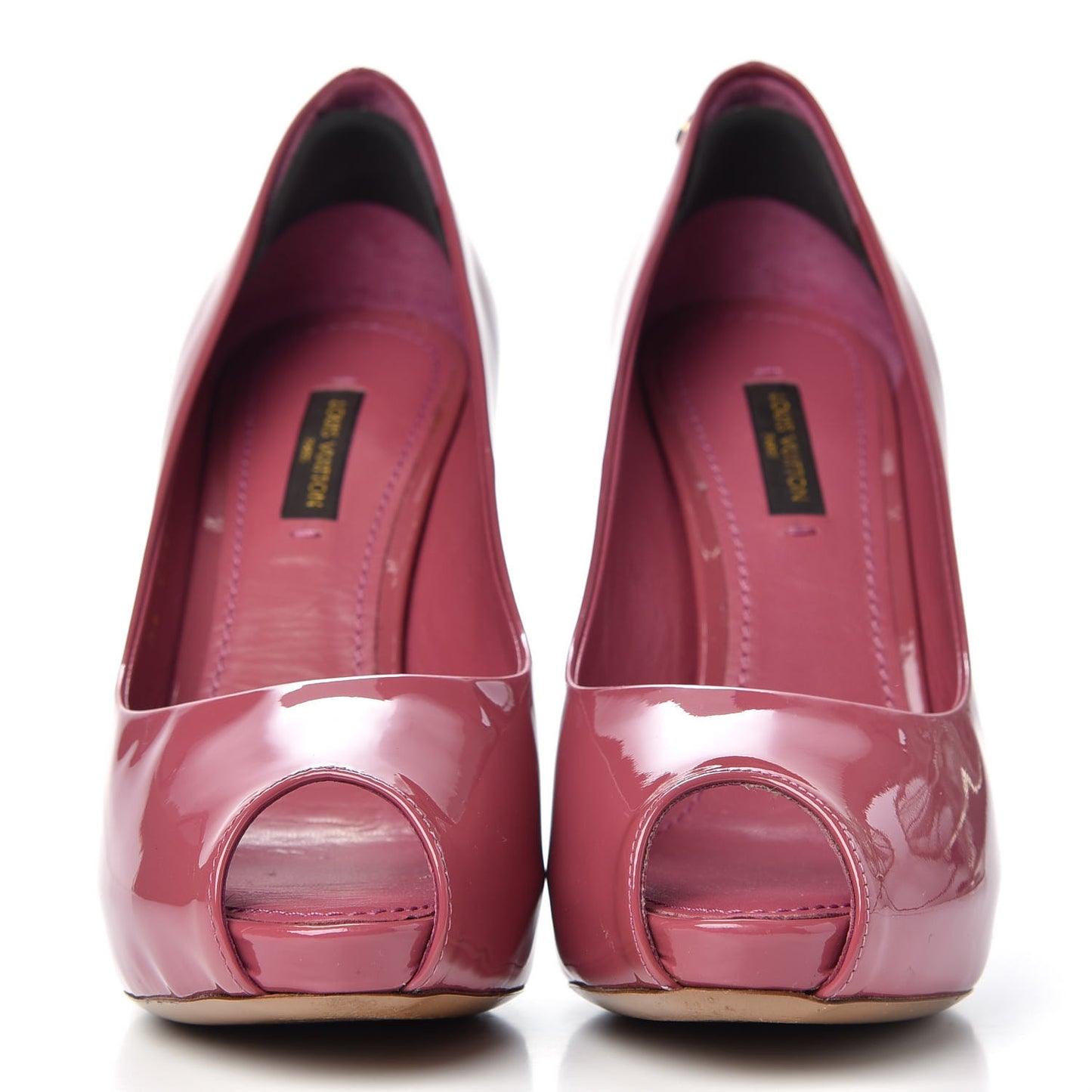Patent Calfskin Oh Really Peep Toe Pumps 36 Frambroise