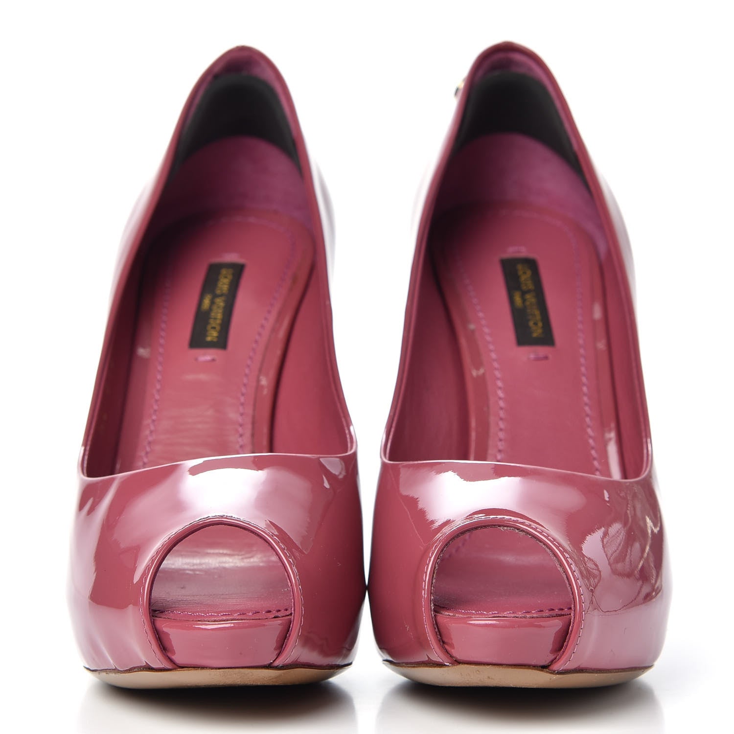 Louis Vuitton Patent Calfskin Oh Really Peep Toe Pumps 36 Frambroise 2 of 11