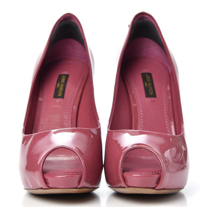 Louis Vuitton Patent Calfskin Oh Really Peep Toe Pumps 36 Frambroise 2 of 11