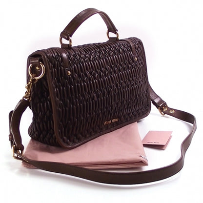 Miu Miu Leather Matelasse Turn Lock Flap 3 of 12