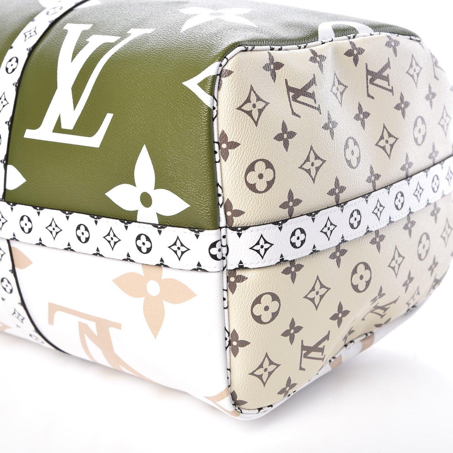 Monogram Giant Keepall Bandouliere 50 Kaki Beige