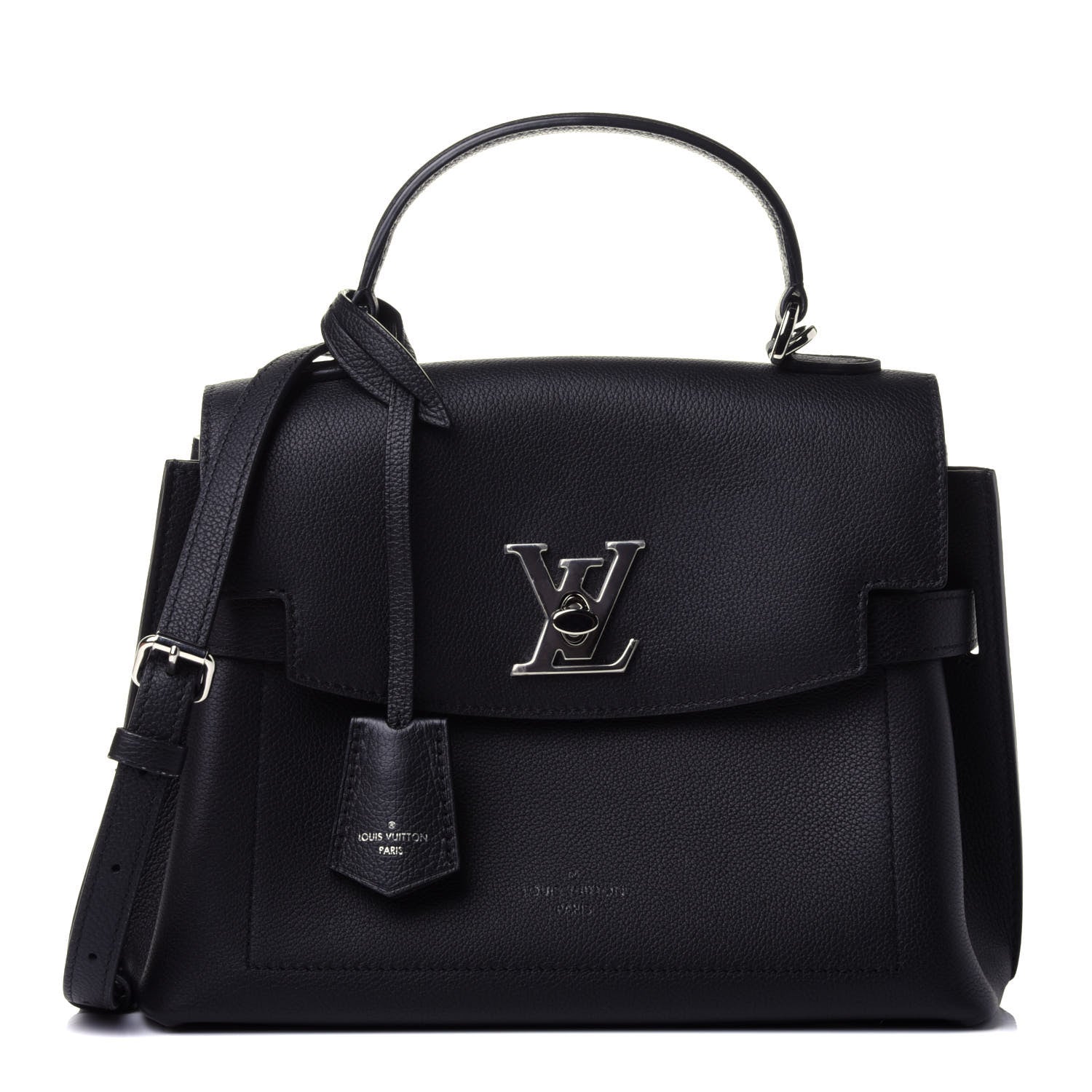 Louis Vuitton Calfskin Lockme Ever BB Black 1 of 10