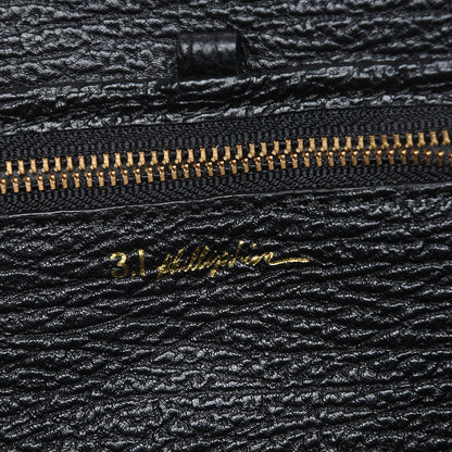 3.1 Phillip Lim 3.1 Textured Calfskin Mini Pashli Satchel Black 7 of 8