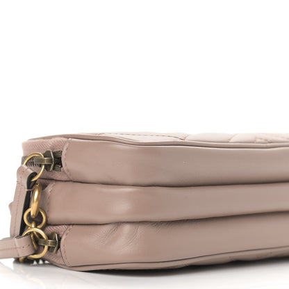 Gucci Calfskin Matelasse Mini GG Marmont Chain Crossbody Bag Porcelain Rose 8 of 11