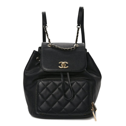 Chanel Caviar Quilted Business Affinity Backpack Black 1 of 8