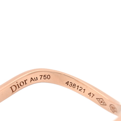 Christian Dior 18K Rose Gold Diamond Oui Ring 47 4 4 of 4