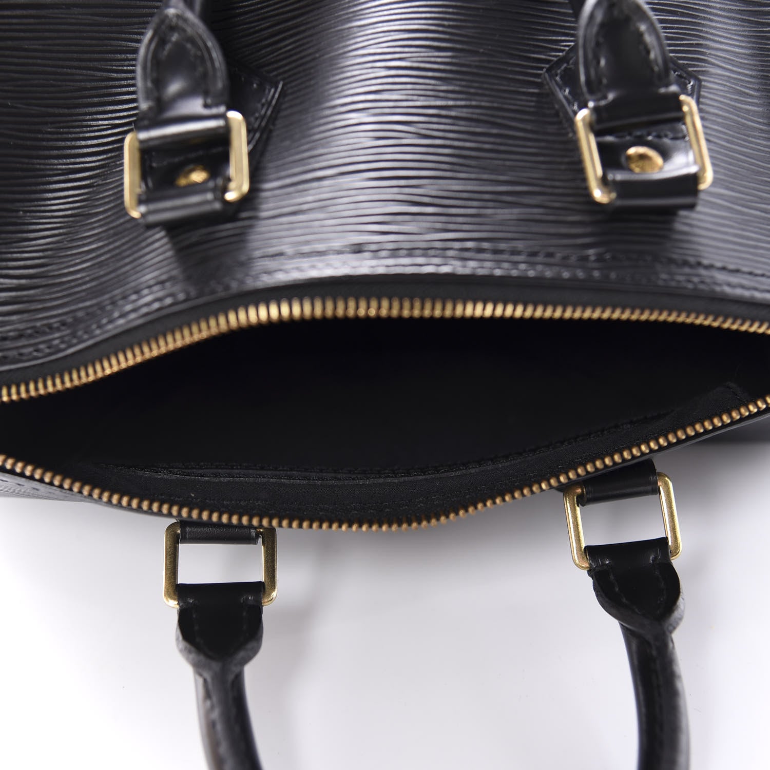Louis Vuitton Epi Speedy 25 Black 5 of 14