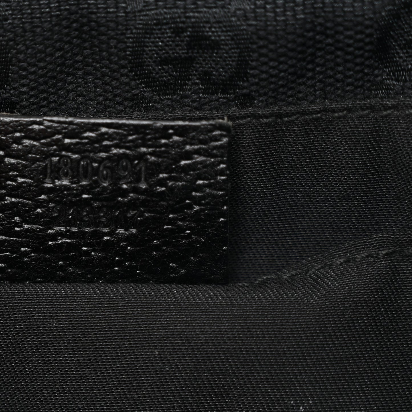 Monogram Web Belt Pouch Bag Black