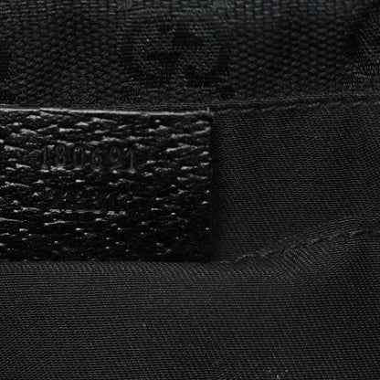 Gucci Monogram Web Belt Pouch Bag Black 8 of 14