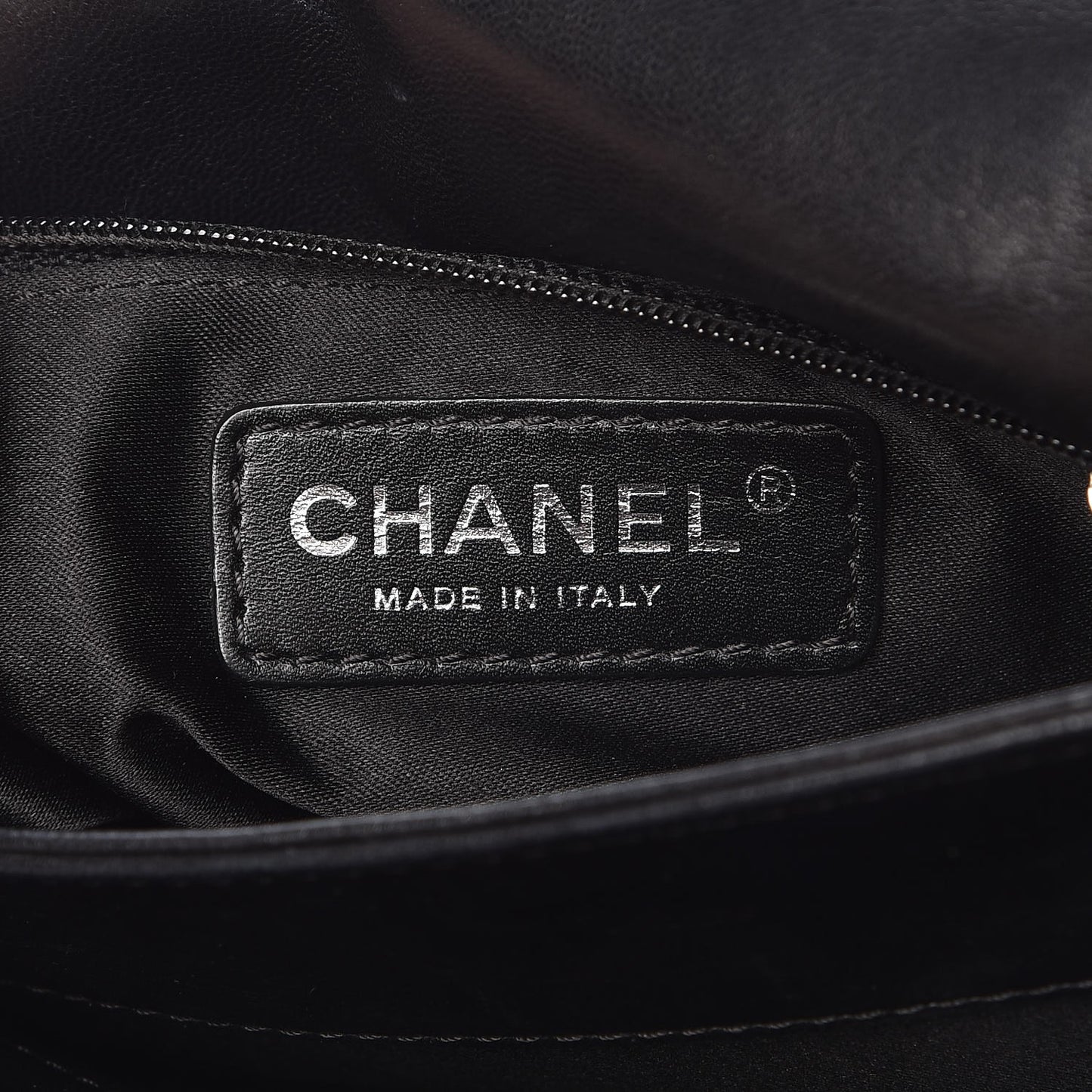 Lambskin Quilted Maxi 3 Flap Black