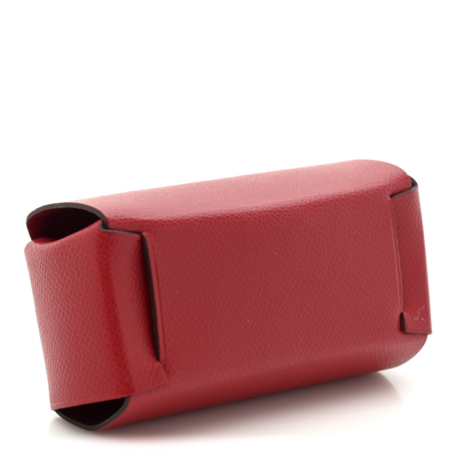 Hermes Grained Madame Calfskin Lipstick Case with Mirror Rouge Piment 4 of 7