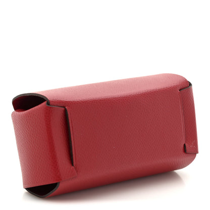 Hermes Grained Madame Calfskin Lipstick Case with Mirror Rouge Piment 4 of 7