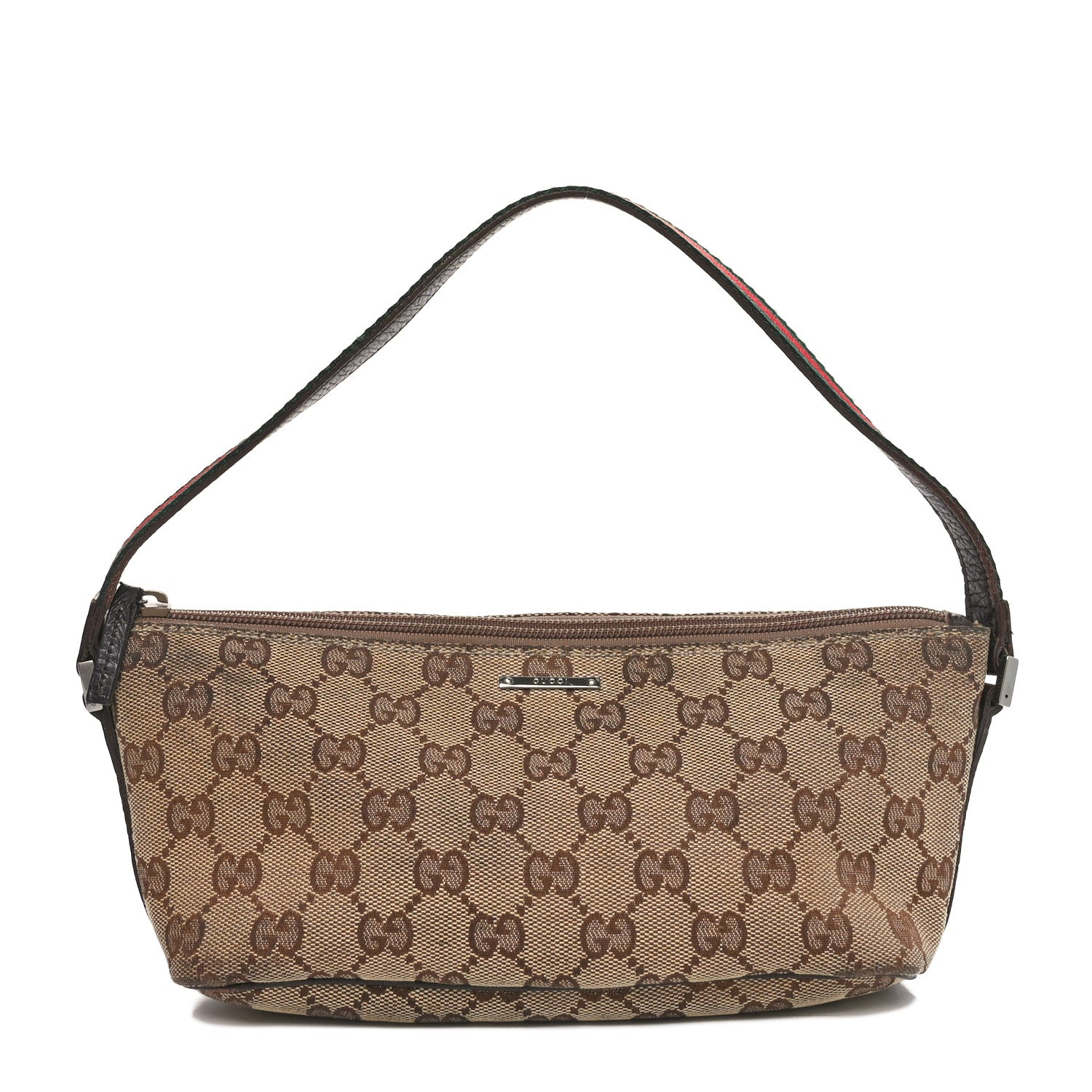 Gucci Monogram Boat Pochette Brown 1 of 10