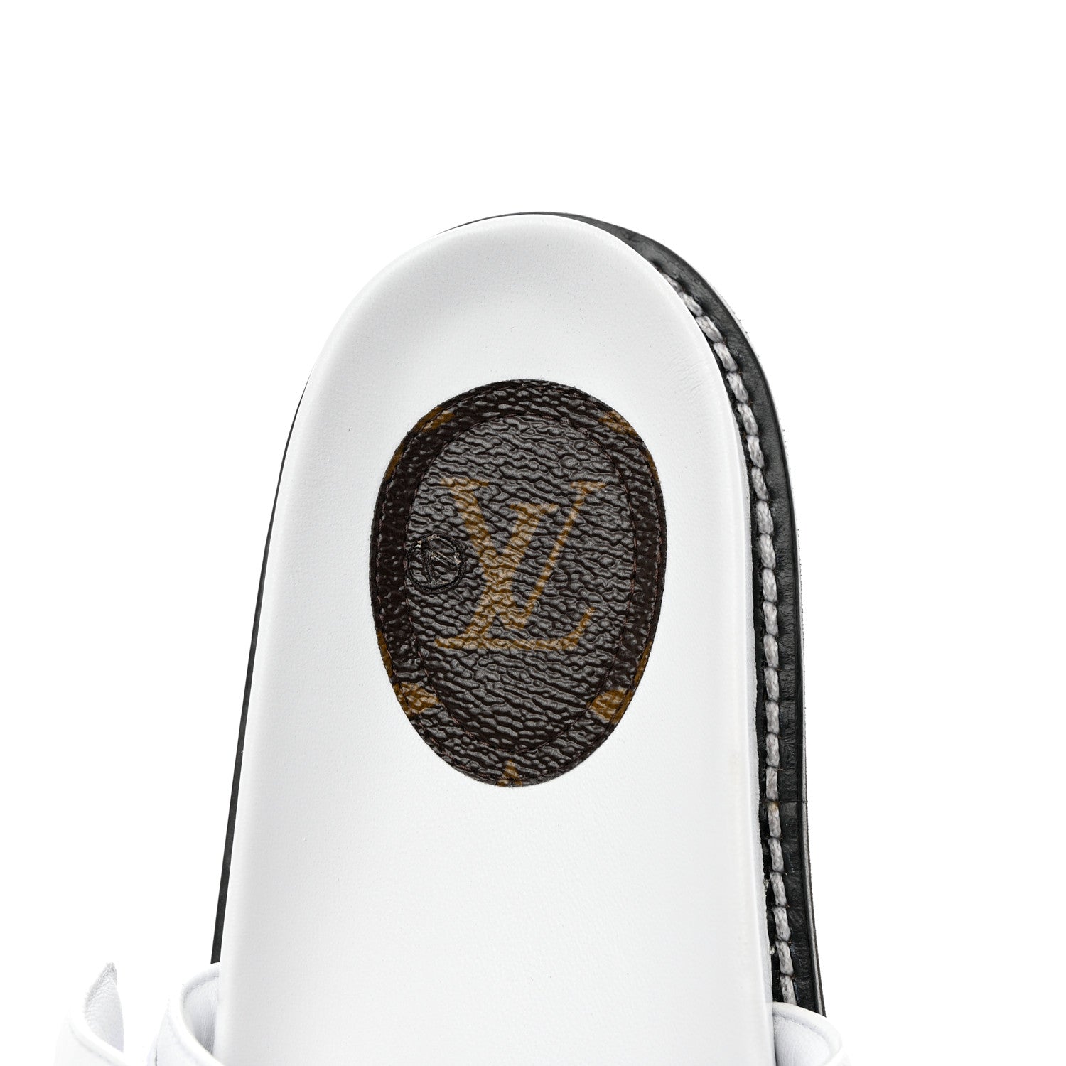 Louis Vuitton Calfskin Sunset Flat Mule Sandals 37 White 17 of 18