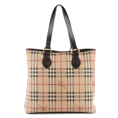 Burberry Haymarket Check Medium Tote Chocolate 1 of 8