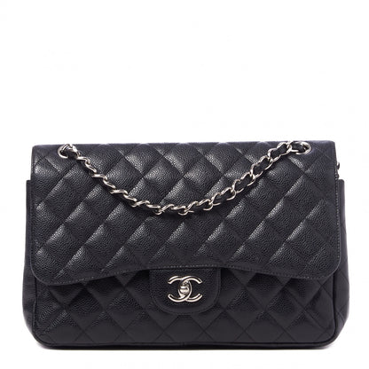 Chanel Caviar Quilted Jumbo Double Flap Black 1 of 10