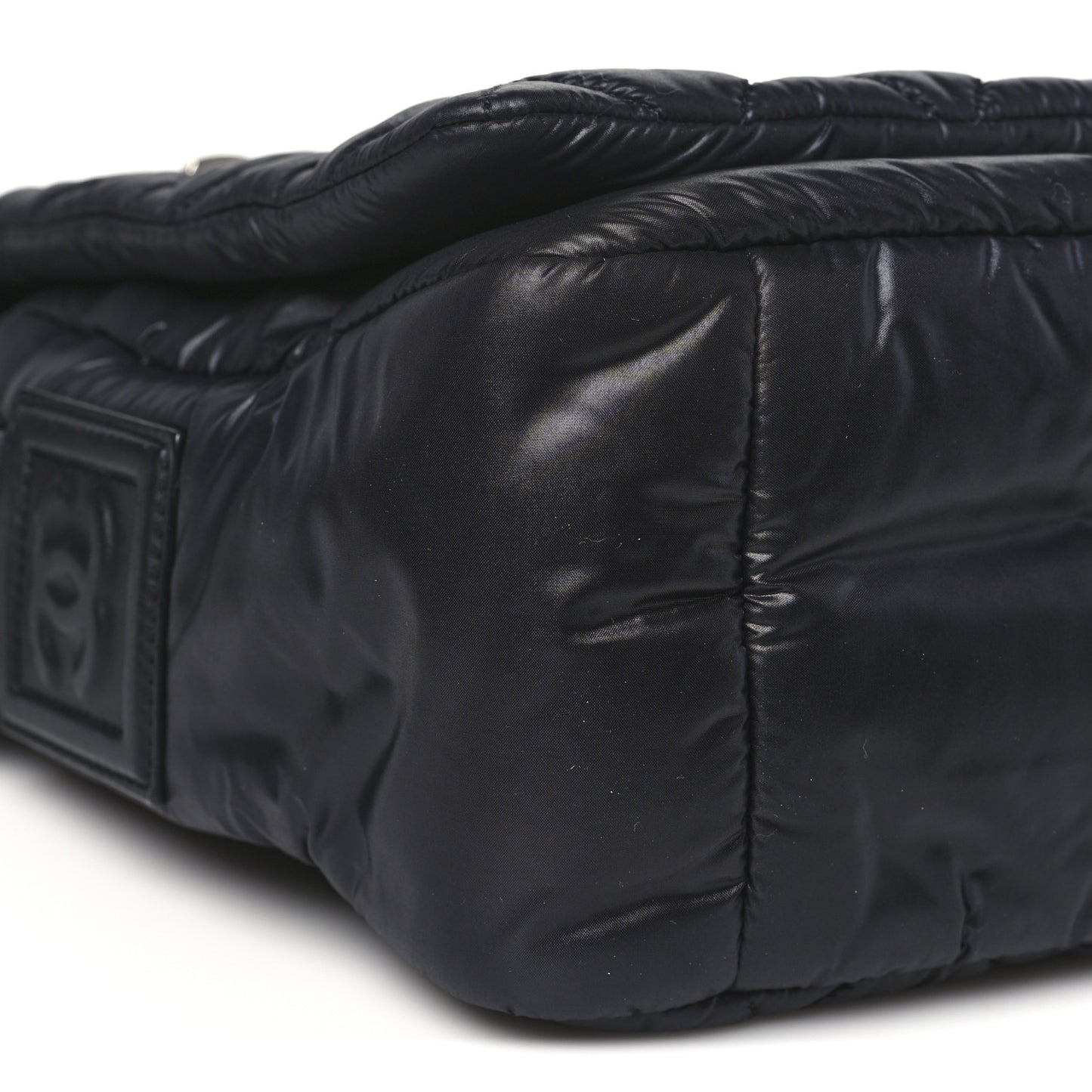 Nylon Small Coco Cocoon Messenger Bag Black
