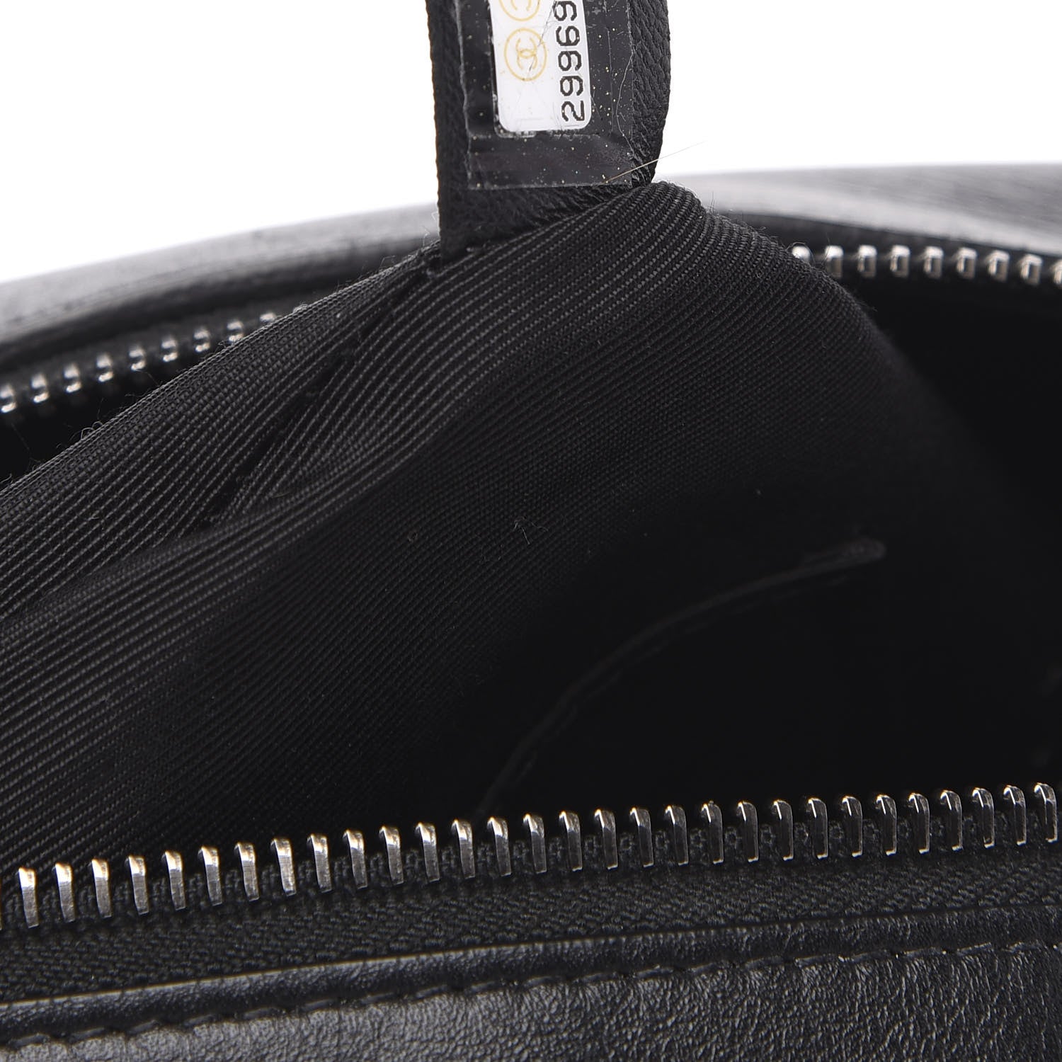 Chanel Calfskin Chain 20s Signature Hobo Black 7 of 12