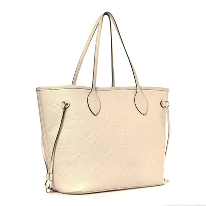 Louis Vuitton Empreinte Monogram Giant Neverfull MM Cream 3 of 11