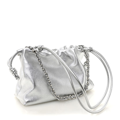 Loewe Metallic Nappa Donut Chain Flamenco Knot Silver 2 of 9