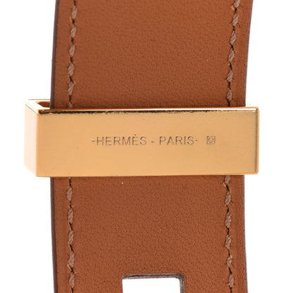 Hermes Epsom Collier de Chien CDC 24 Bracelet T2 Gold 5 of 8