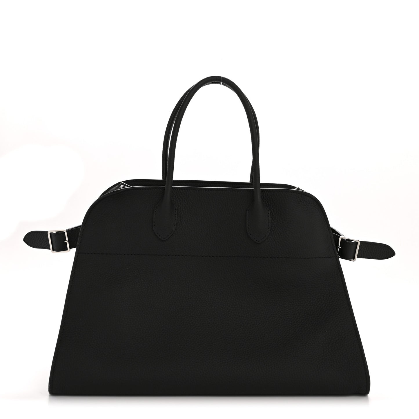 Matte Grained Calfskin Soft Margaux 15 Black