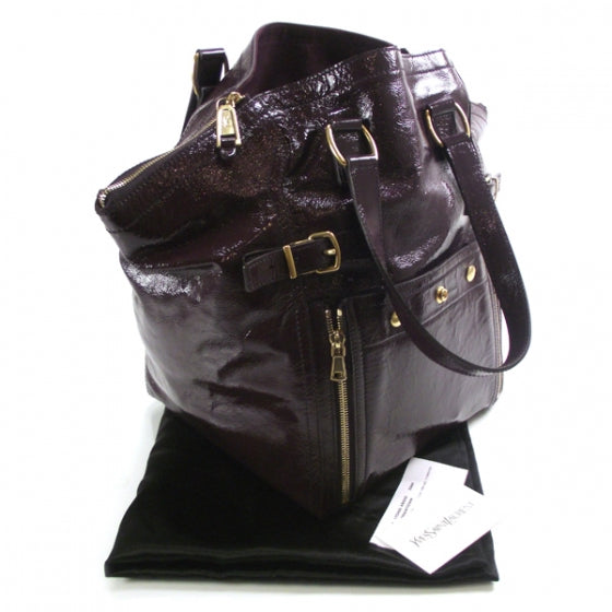 Patent Downtown Tote Purple