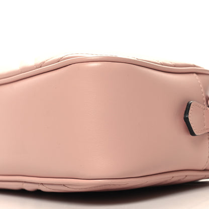 Gucci Calfskin Matelasse Monochrome Small GG Marmont Chain Shoulder Bag Perfect Pink 10 of 10