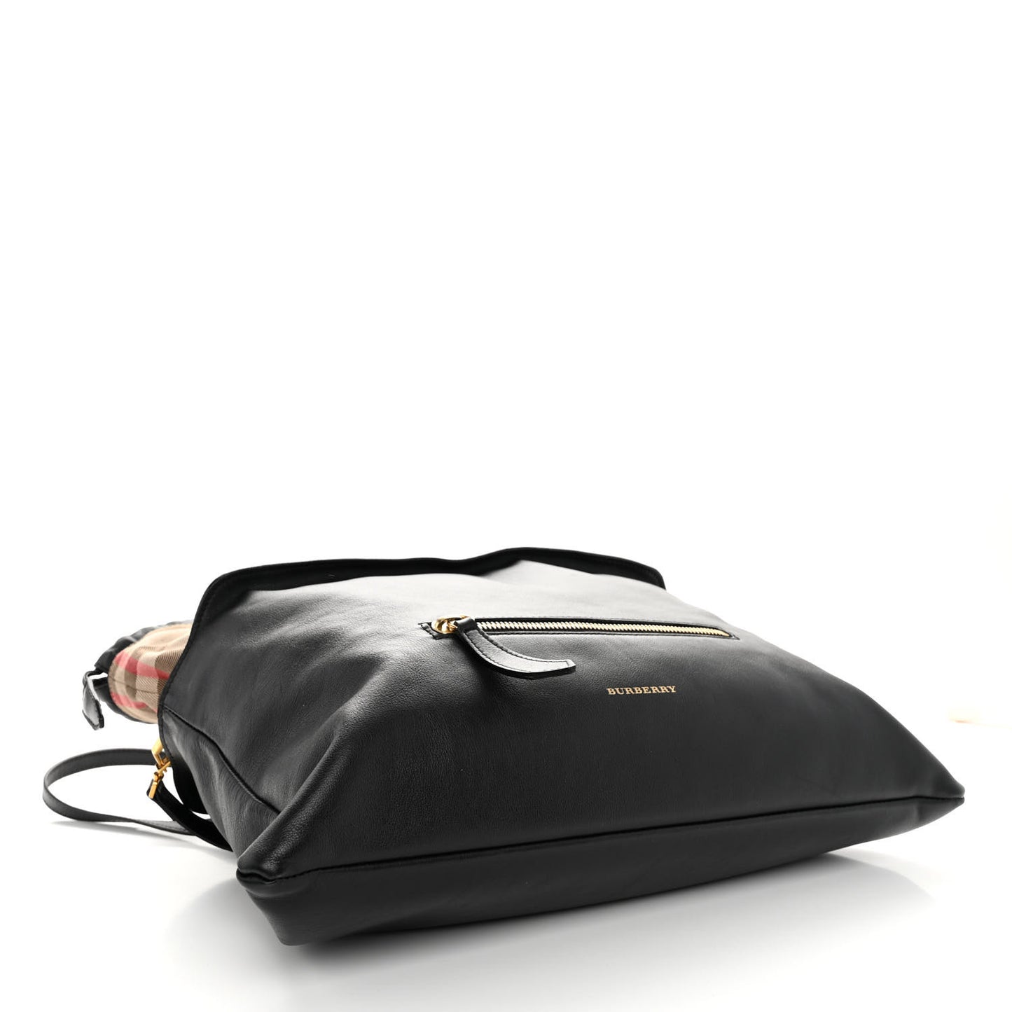 Calfskin House Check Big Crush Black