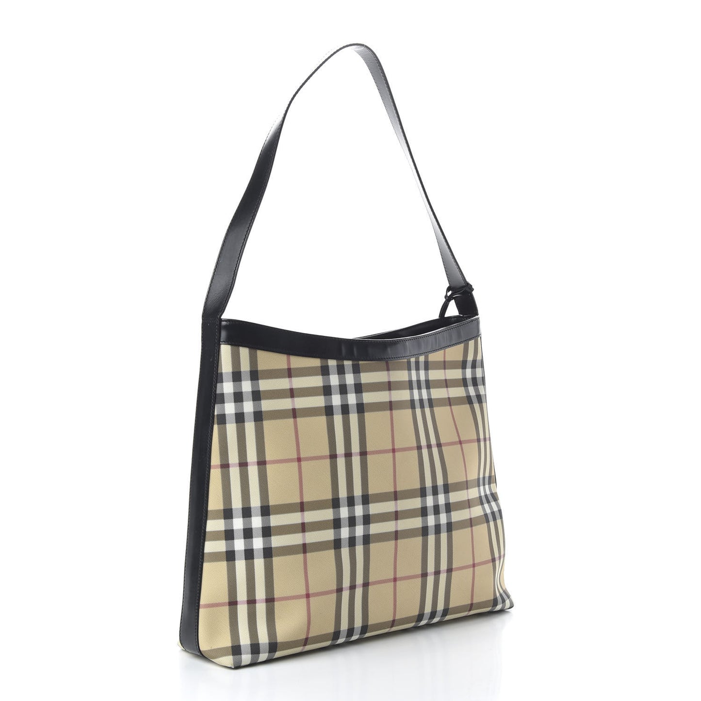 House Check Shoulder Bag Black