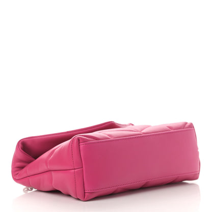 Saint Laurent Lambskin Quilted Toy Loulou Puffer Monogram Chain Satchel Bubblegum 4 of 14