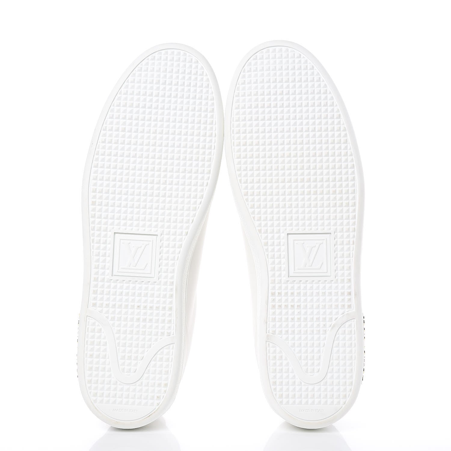 Louis Vuitton Calfskin Frontrow Sneakers 41 White 5 of 9