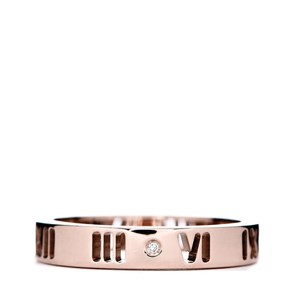Tiffany 18K Rose Gold Diamond Atlas Pierced Ring 51 5.75 3 of 4