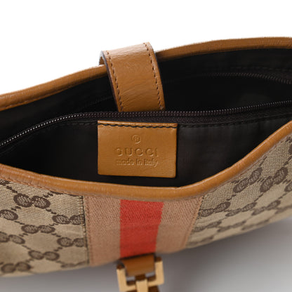 Gucci Monogram Web Jackie O Hobo Tan 8 of 10