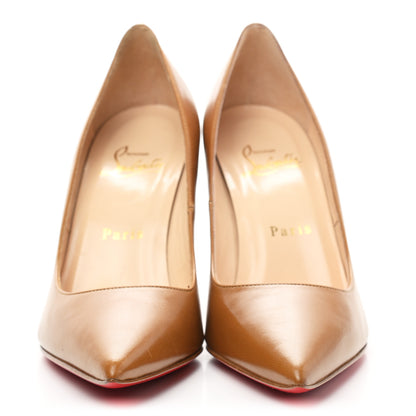 Christian Louboutin Shiny Nappa Decoltish 100 Pumps 36.5 Safari 2 of 9