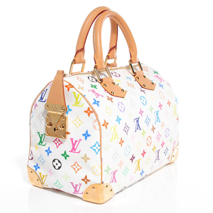 Louis Vuitton Monogram Multicolor Speedy 30 White 3 of 7