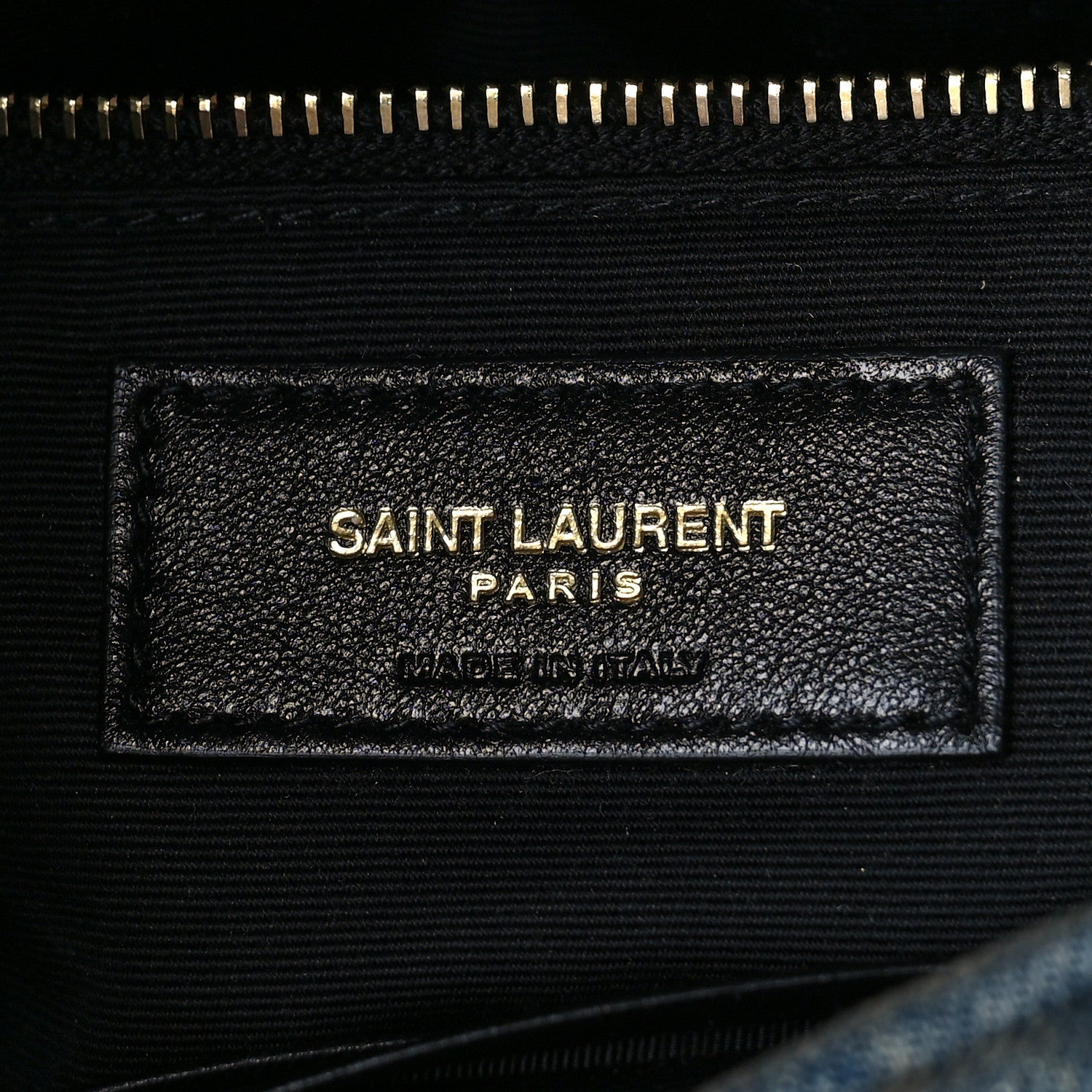 Saint Laurent Denim Quilted Toy Loulou Puffer Monogram Chain Satchel Blue Cinnamon 5 of 7
