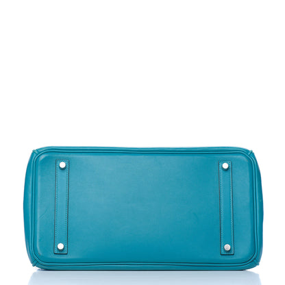 Hermes Swift Birkin 35 Turquoise 29 of 36