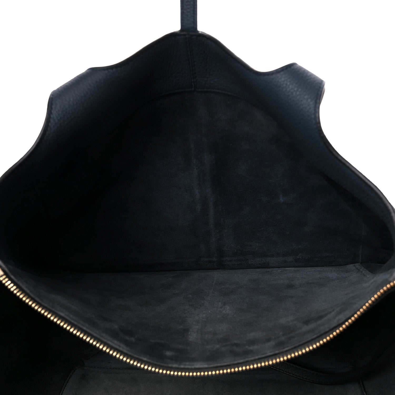 Celine Baby Grained Calfskin Medium Tri-Fold Bag Dark Sea 6 of 13