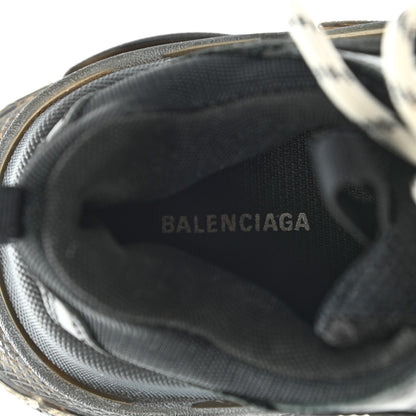 Balenciaga Fabric Mesh Clear Sole Womens Triple S Sneakers 37 Black 7 of 14