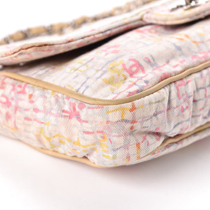 Chanel Canvas Watercolor Tweed Print Clover Small Flap Multicolor 10 of 13