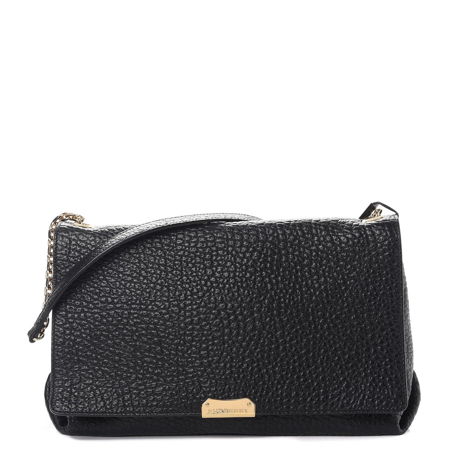 Signature Grain Large Mildenhall Shoulder Bag Black