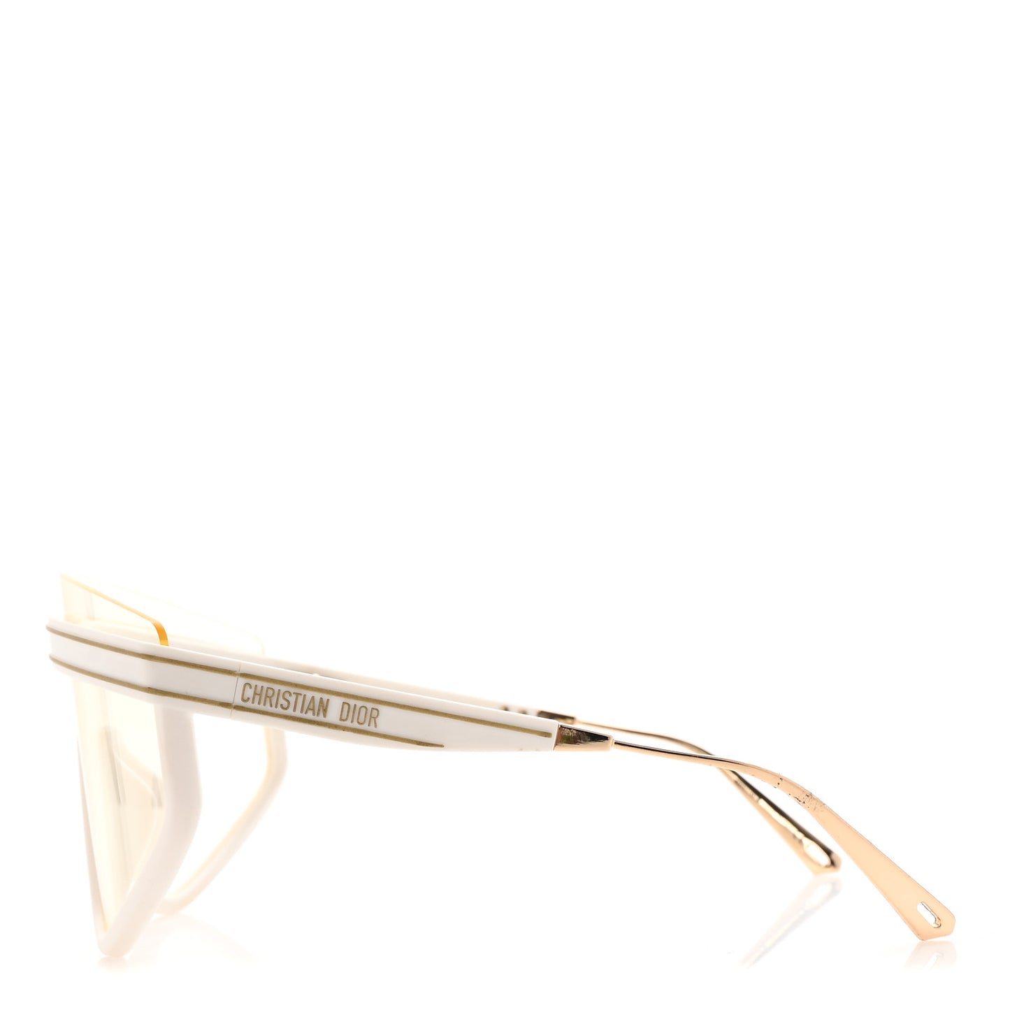 Acetate Mask DiorClub M2U Sunglasses Translucent Ivory
