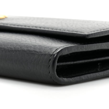 Gucci Dollar Calfskin GG Marmont Continental Wallet Black 11 of 12