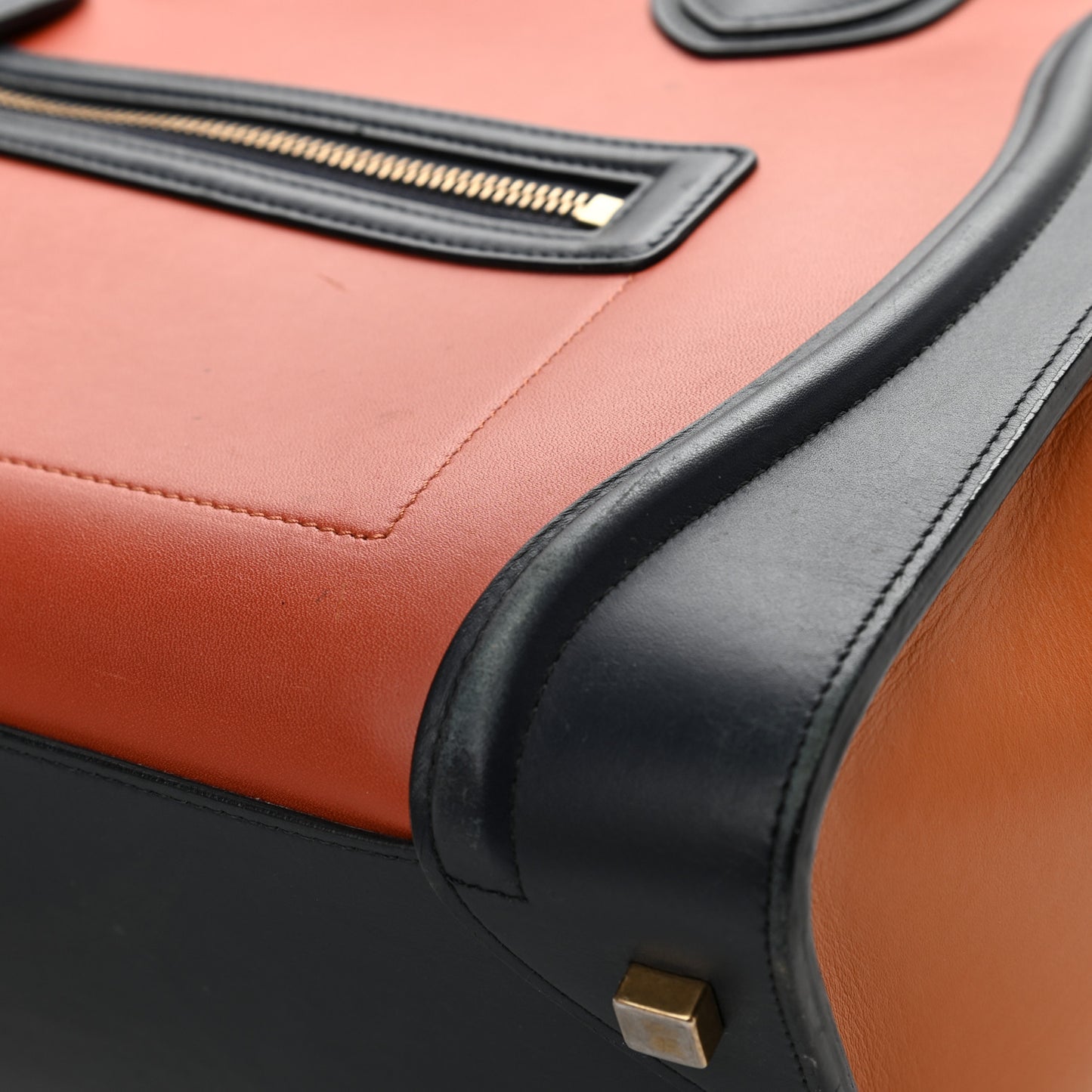 Smooth Calfskin Micro Tri-Color Luggage Brick