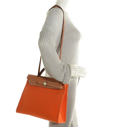 Hermes Toile Herbag Zip 31 PM Orange 2 of 15