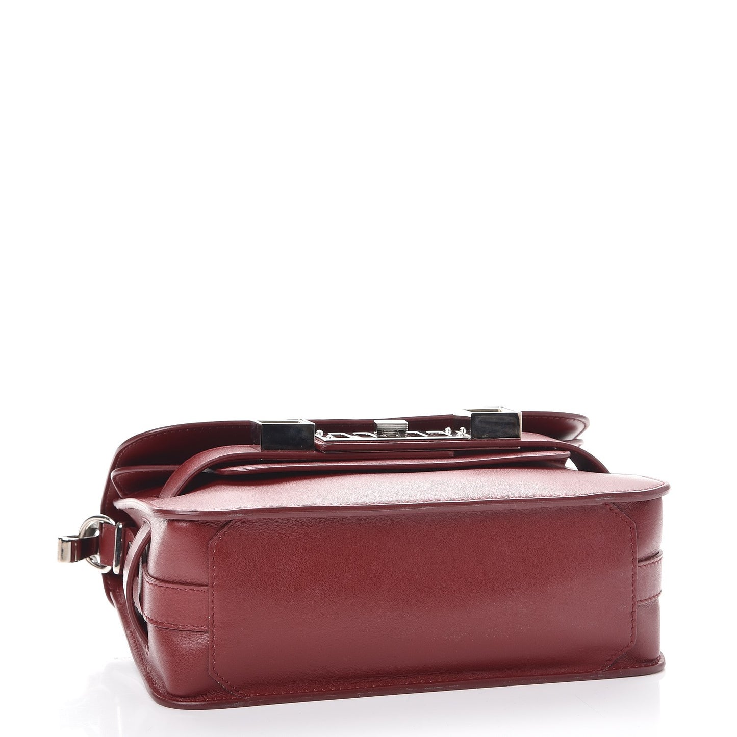 Smooth Calfskin Mini PS11 Classic Shoulder Bag Garnet