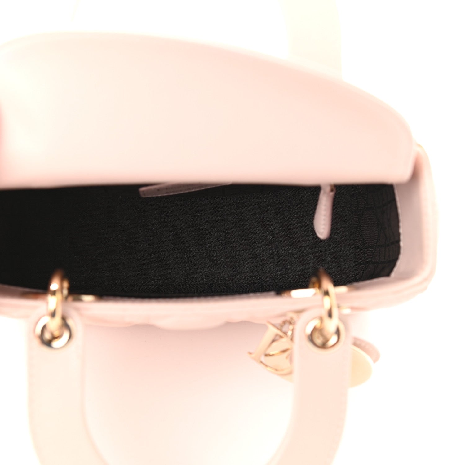 Christian Dior Lambskin Cannage Small Lucky Badges My Lady Dior Pink 8 of 12