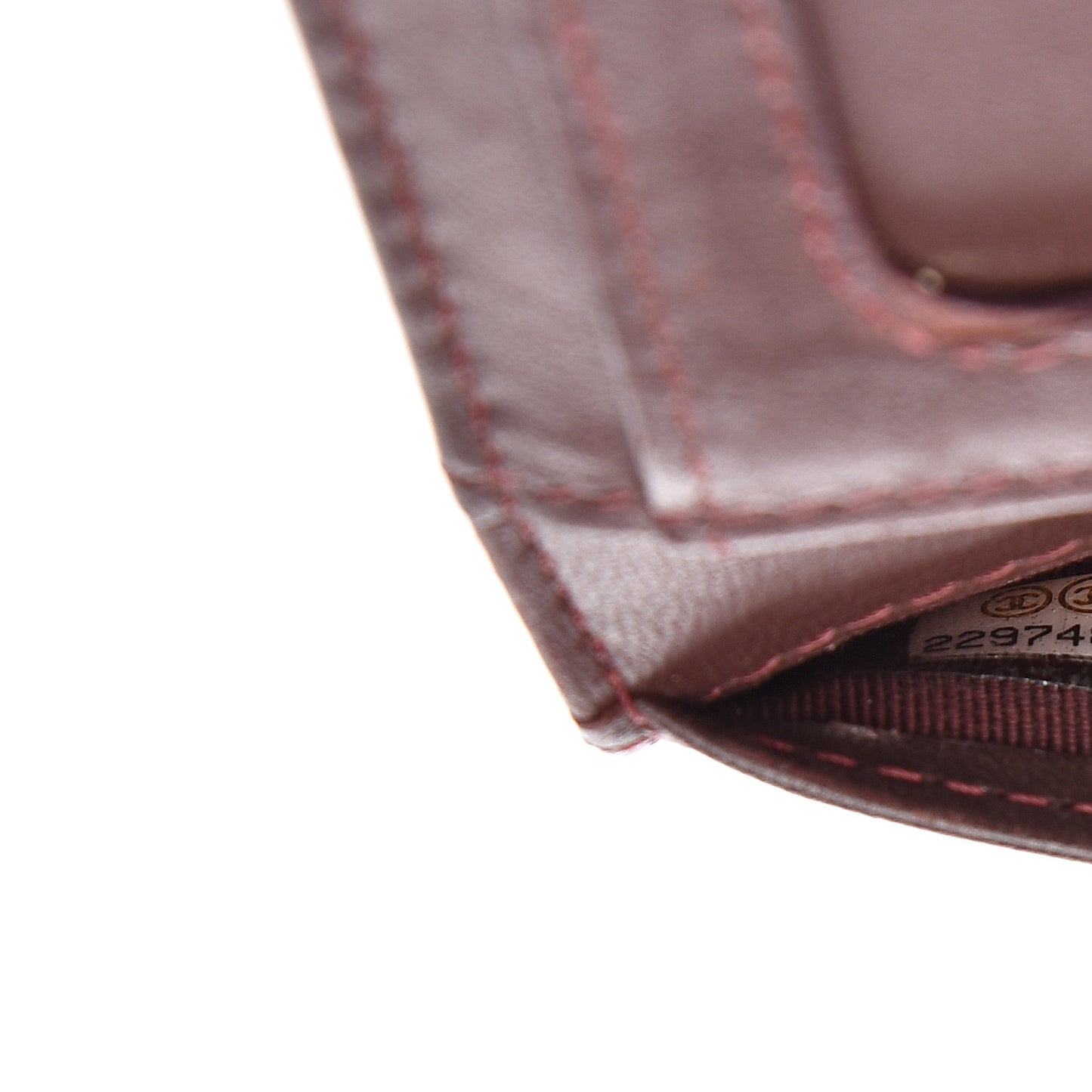Lambskin Quilted Card Holder Wallet Black