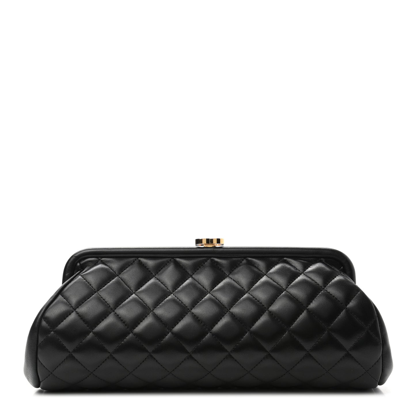 Lambskin Quilted Timeless Clutch Black